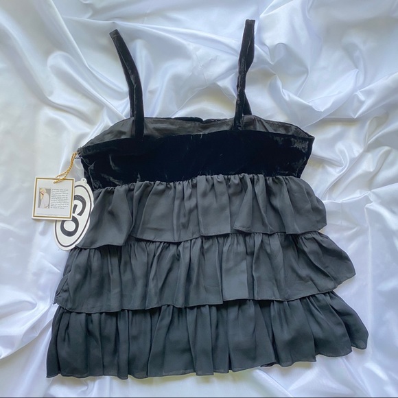 Erin Fetherston for Target Black Ruffle Top - Picture 3 of 3